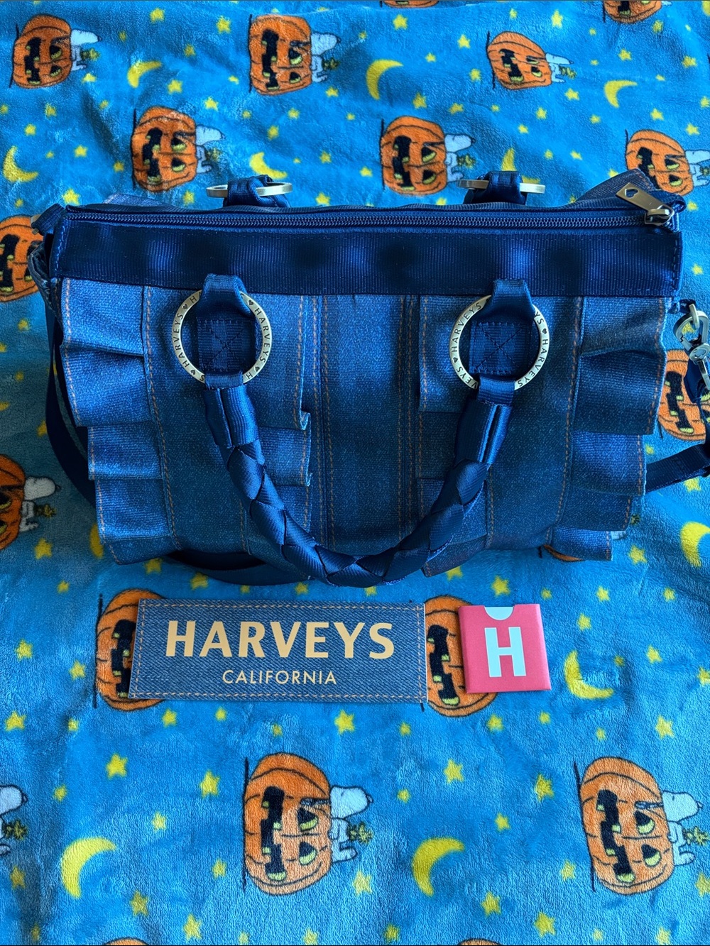 Harvey’s seatbelt purse denim bag Lola READ